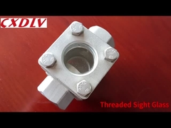 SS Vòng PN16 0,6Mpa Sight Glass Flow Indicator ghế PTFE