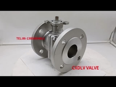 DIN PN16 Valve Ball Flanged Stainless Steel 1.4409 Với lSO5211 TOP