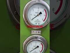 Kiểm tra áp suất của van bóng wafer thép không gỉ thân rỗng PN16