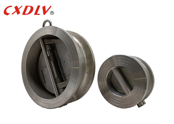 H77X-150LB Van kiểm tra tấm kép bằng thép không gỉ Ghế mềm EPDM Kim loại DIN PN16