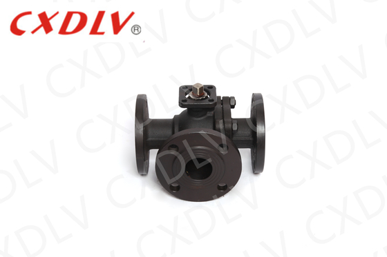 Flanged ISO5211 Direct Mounting Pad WCB Ba cách van bóng PN16 với PTFE Seaat