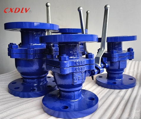 Van bi mặt bích A216 Gr.WCB 2 mảnh có tay gạt PN16