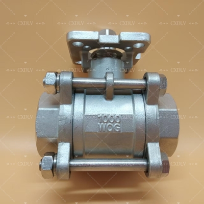Electric/ khí nén thép không gỉ van bóng cuộn - NPT kết nối 2pc đường van bóng