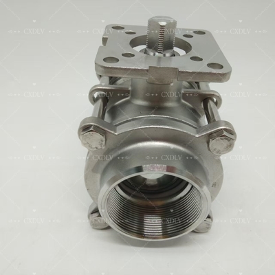 Electric/ khí nén thép không gỉ van bóng cuộn - NPT kết nối 2pc đường van bóng