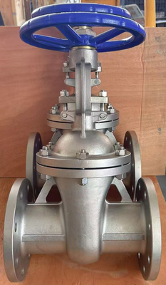 CF8M Valve cổng phẳng PN16RF với bánh tay cầm