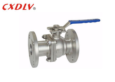 Thiết bị truyền động điện áp suất cao Cổng đầy đủ Hai mảnh Van bi đôi mặt bích