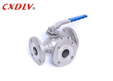 Van bi 3 chiều hiệu suất cao Cổng thép không gỉ Cổng PN40 T / L
