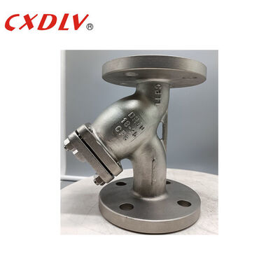Van lọc DN50 PN16 Y Vòng đệm lò xo 300Micron SUS304 có kết nối mặt bích