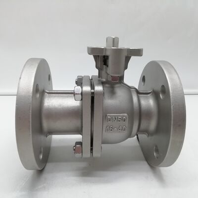 DN50 PN16 Van bi mặt bích CF8M Thép không gỉ Tẩy dầu mỡ Oxy Làm sạch toàn bộ lỗ khoan Bóng nổi cho dịch vụ không dầu