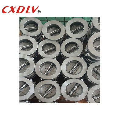 Wafer Dual Plates Check Valve Stainless Steel Material Non Return Valve for Water Oil Gas