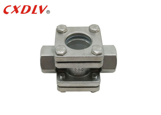 Chỉ báo lưu lượng 3/4 "có ren trơn PN16 Kính ngắm có mặt bích