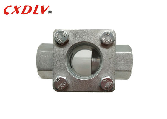 Chỉ báo lưu lượng 3/4 "có ren trơn PN16 Kính ngắm có mặt bích