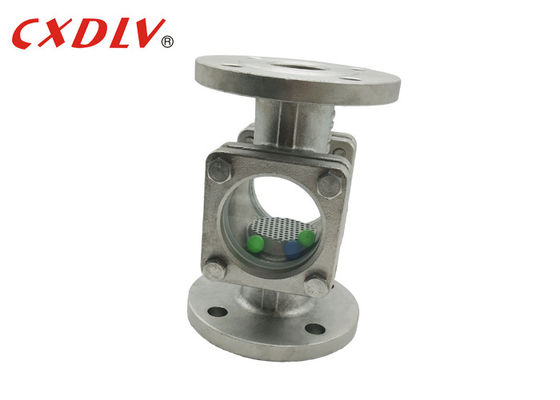 ANSI CF8 Thẳng xuyên qua kính ngắm có mặt bích với bóng bên trong