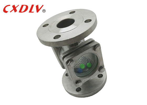 ANSI CF8 Thẳng xuyên qua kính ngắm có mặt bích với bóng bên trong