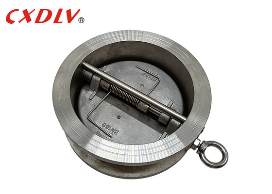 DN150 EPDM Loại ghế Wafer Kiểm tra Van kép Cửa đĩa kép Đường ống đôi