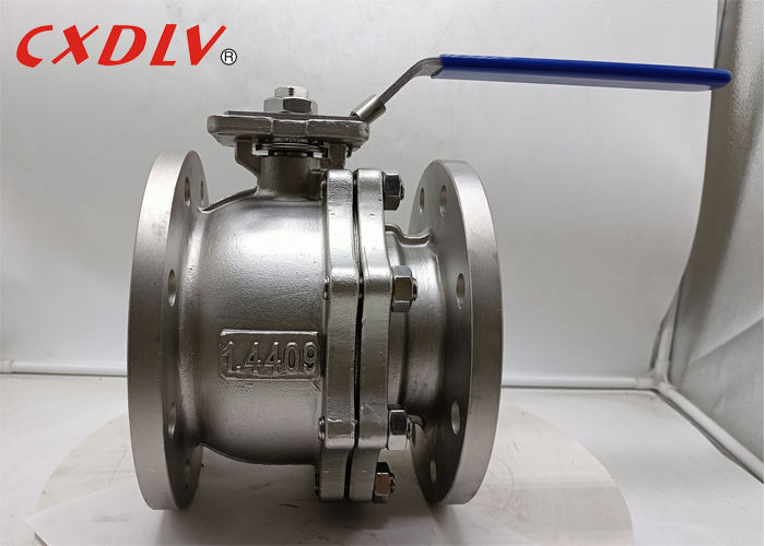 Van bi thép không gỉ A351Gr.CF8, kiểu mặt bích hai đầu, có tay gạt