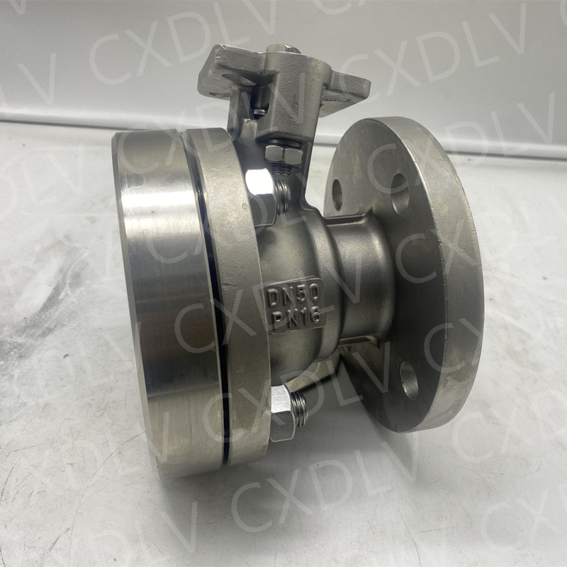 Ventil quả bóng bên dưới bể thép không gỉ với thay đổi đường kính để điều khiển chất lỏng công nghiệp
