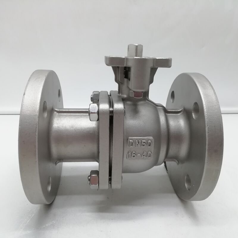 DN50 PN16 Van bi mặt bích CF8M Thép không gỉ Tẩy dầu mỡ Oxy Làm sạch toàn bộ lỗ khoan Bóng nổi cho dịch vụ không dầu
