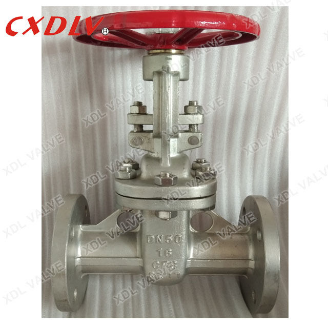DN50 PN16 Rising Stem Flanged Gate Valve Flexible Wedge Bolted Bonnet Outside Screw and Yoke