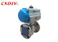 Spring Return Single Acting Gas Actuated Valve 3 way Valve On Off Valve
