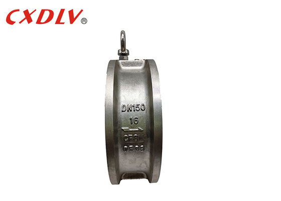 Van kiểm tra tấm kép loại Lug Wafer Swing thép không gỉ PN16