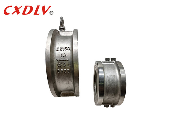 H77X-150LB Van kiểm tra tấm kép bằng thép không gỉ Ghế mềm EPDM Kim loại DIN PN16