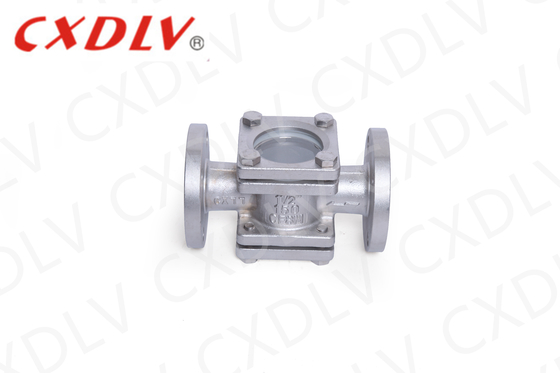 DIN ống kính ống kính DIN Flow Indicator Double Borosilicate Window Flanged Valve