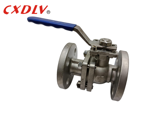 DIN PN16 SS Valve Ball 2 Slipped Parts Full Port với ISO5211 TOP