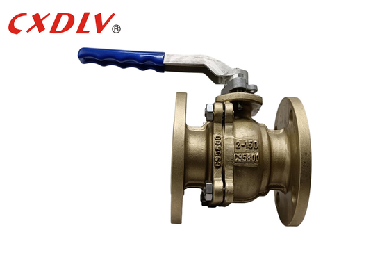 Van bi 2 inch ANSI150LB C95800 với tay gạt, môi trường nước biển