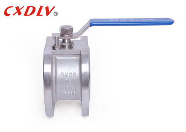 SS316 DN80 wafer kết thúc van bi wafer CF8M 5S PN16 với trọng lượng nhẹ đòn bẩy