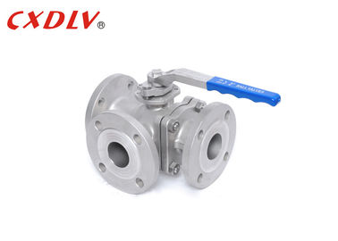 Van bi 3 chiều hiệu suất cao Cổng thép không gỉ Cổng PN40 T / L