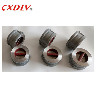 DN80 ANSI150LB RF Tấm cửa đôi bằng thép đúc Ghế kim loại Van kiểm tra wafer Van không quay trở lại