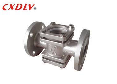 150LB RF Flanged nhìn van kính Chỉ số dòng chảy với cửa sổ kính kép
