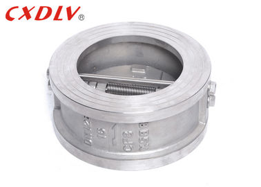 Bướm loại kép Tấm kiểm tra wafer Van thép không gỉ cho dầu nước Gas