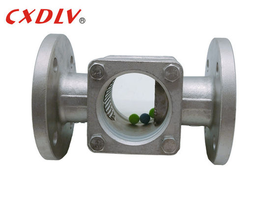 ANSI CF8 Thẳng xuyên qua kính ngắm có mặt bích với bóng bên trong