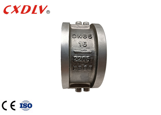 Thép không gỉ PN16 Van một chiều kép Các loại đĩa kép Nước biển