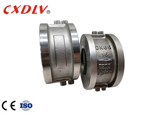 DN150 Van kiểm tra tấm kép không trở lại Wafer với ghế EPDM